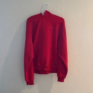 Red comfort hoodie and jogger set